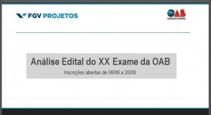 análise edital xx exame de ordem