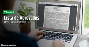 lista de aprovados na 2ª Fase do XXVII Exame de Ordem