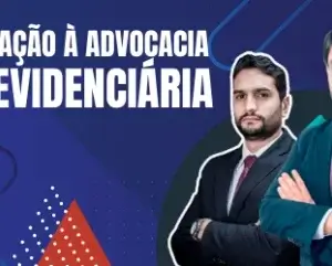 Professores Kisley Domingos e Marcos de Castro apresentando o Curso de Iniciação à Advocacia Previdenciária