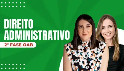 Professoras Isabela Souza e Fernanda Schramm apresentando o Curso de Direito Administrativo para 2ª Fase OAB